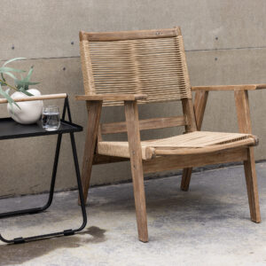 Peter – Fauteuil lounge – Marron – 72 x 88 x 68 cm