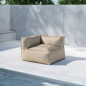 Rambo – Fauteuil lounge – Beige – 105 x 75 x 105 cm