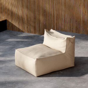 Rambo – Fauteuil lounge – Beige – 105 x 75 x 85 cm