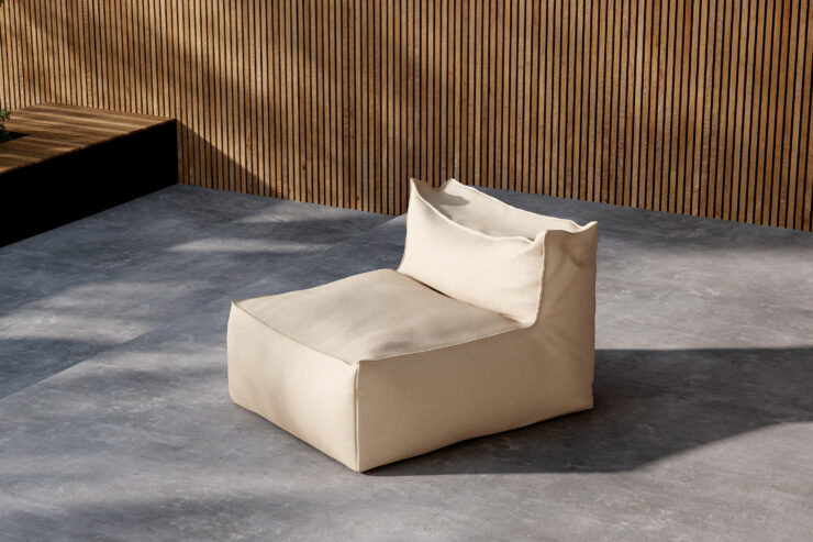 Rambo – Fauteuil lounge – Beige – 105 x 75 x 85 cm