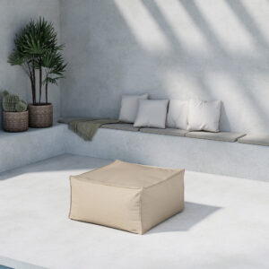 Rambo – Fauteuil lounge – Beige – 85 x 40 x 85 cm