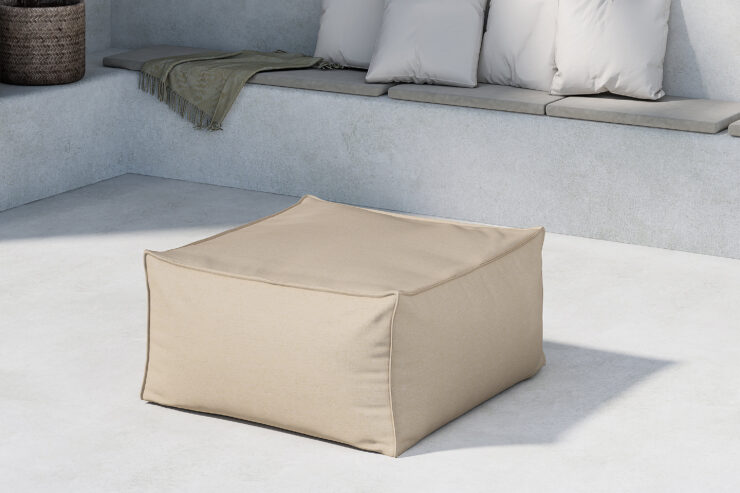 Rambo – Fauteuil lounge – Beige – 85 x 40 x 85 cm