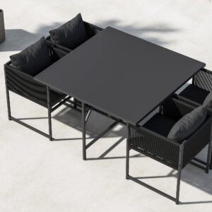 Noto – Ensemble repas – Noir