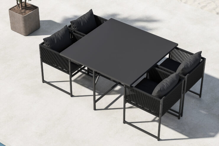 Noto – Ensemble repas – Noir