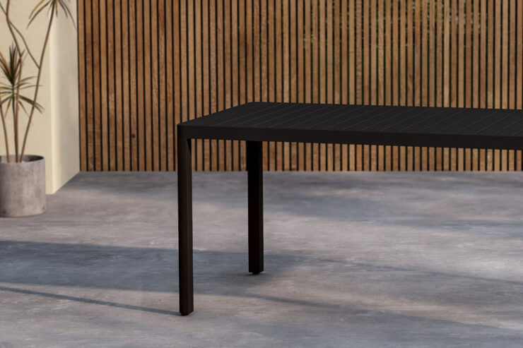Giardini – Table à manger rectangulaire – Noir – 150 x 85 cm