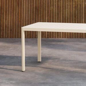 Giardini – Table à manger rectangulaire – Beige – 150 x 85 cm