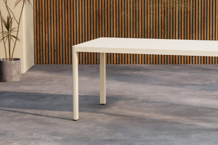 Giardini – Table à manger rectangulaire – Beige – 150 x 85 cm
