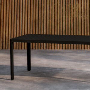 Giardini – Table à manger rectangulaire – Noir – 200 x 90 cm