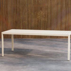 Giardini – Table à manger rectangulaire – Beige – 200 x 90 cm