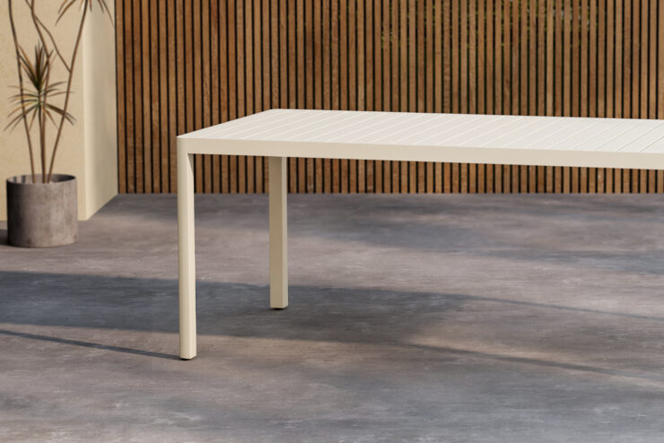 Giardini – Table à manger rectangulaire – Beige – 200 x 90 cm