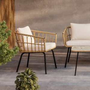 Ortigia – Salon lounge – Noir, Transparent