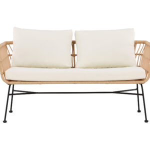 Isola – Canapé 3 places – Naturel, Noir, Beige – 67 x 71 x 142 cm