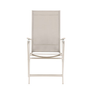 Levanzo – Chaise réglable – Beige – 59 x 108 x 56 cm