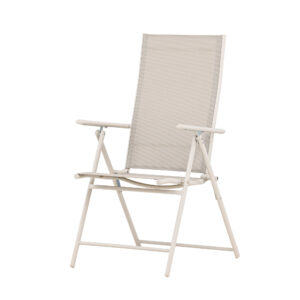 Levanzo – Chaise réglable – Beige – 59 x 108 x 56 cm