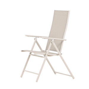 Levanzo – Chaise réglable – Beige – 59 x 108 x 56 cm