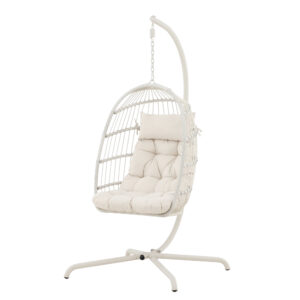Trezza – Fauteuil suspendu – Beige – 70 x 198 x 75 cm