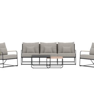 Palazzo – Salon lounge – Noir, Naturel