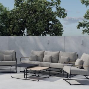 Palazzo – Salon lounge – Noir, Naturel