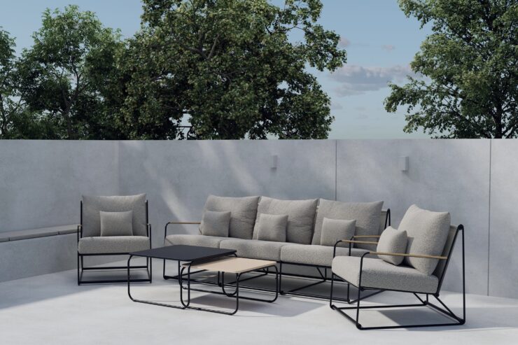 Palazzo – Salon lounge – Noir, Naturel