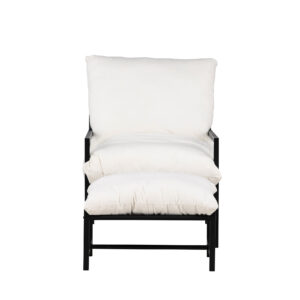 Corso – Fauteuil lounge – Beige, Noir – 86 x 68 x 67 cm