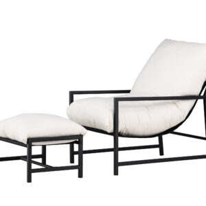 Corso – Fauteuil lounge – Beige, Noir – 86 x 68 x 67 cm
