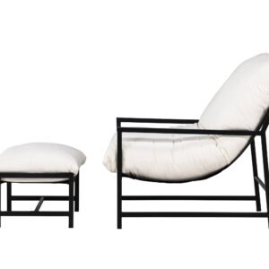 Corso – Fauteuil lounge – Beige, Noir – 86 x 68 x 67 cm