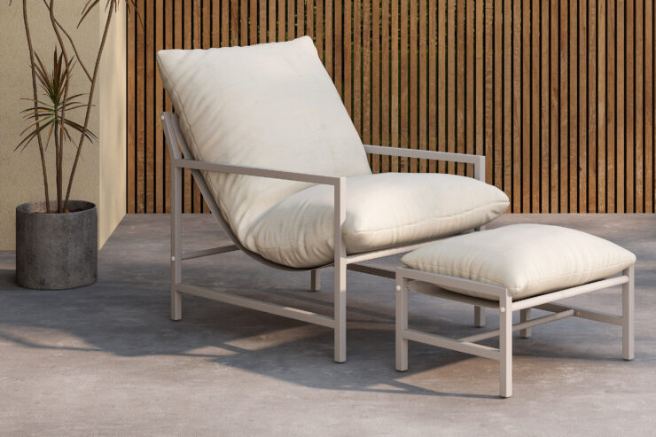 Corso – Fauteuil lounge – Beige – 86 x 68 x 67 cm