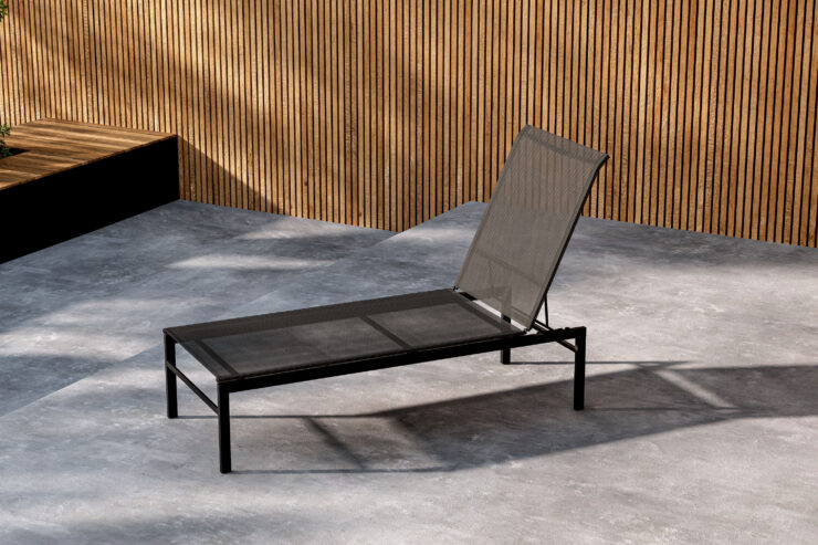 Massimo – Bain de soleil – Noir – 189 x 97 x 60 cm
