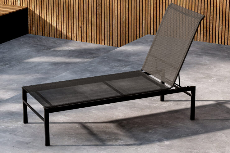 Massimo – Bain de soleil – Noir – 189 x 97 x 60 cm