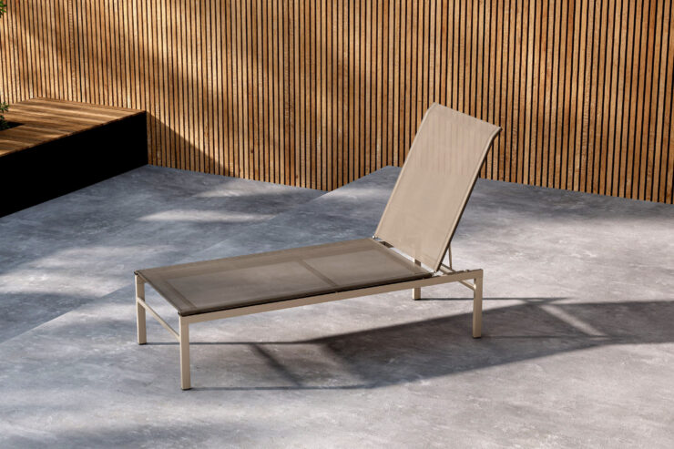 Massimo – Bain de soleil – Beige – 189 x 97 x 60 cm