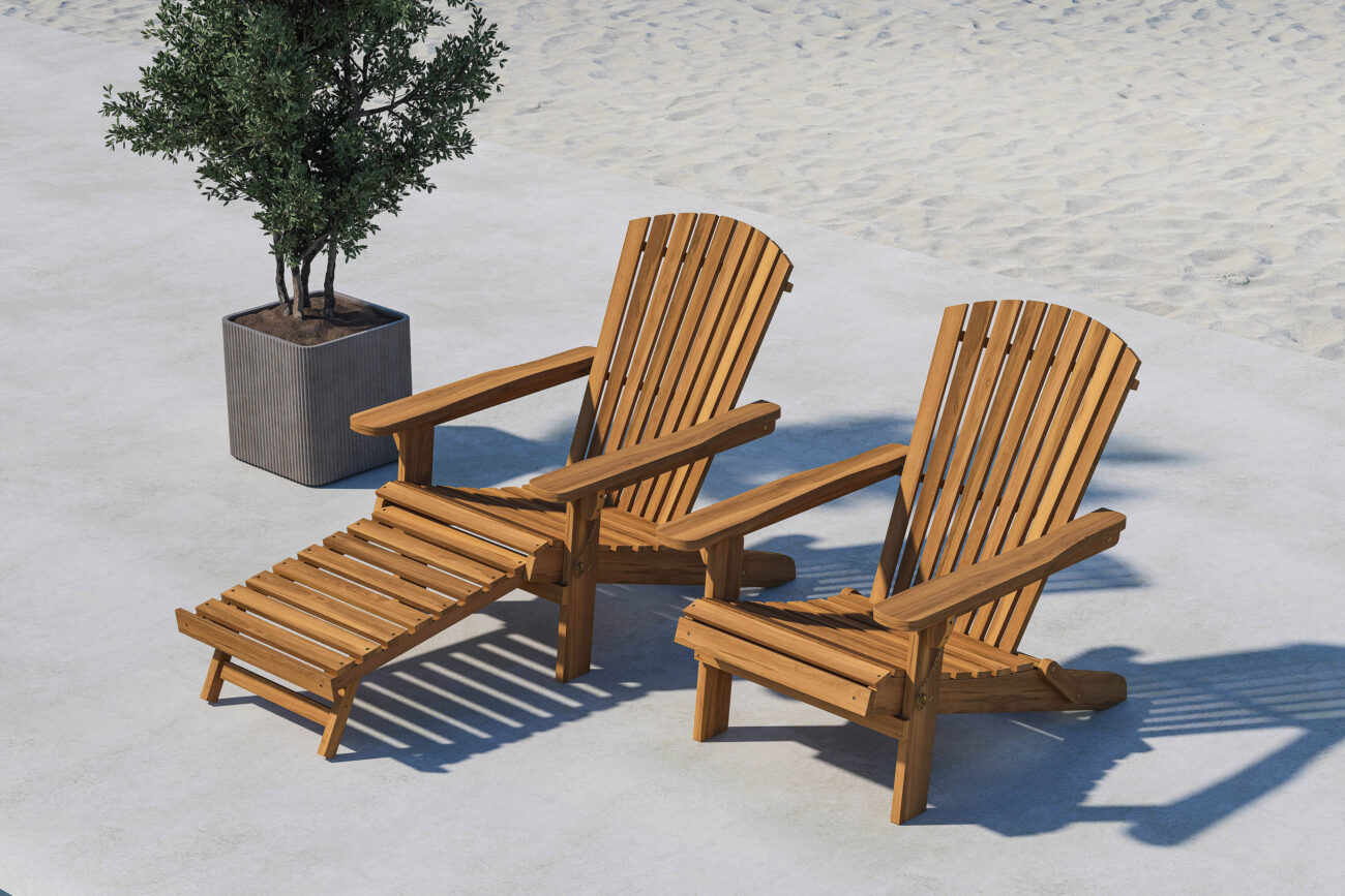 Tropea – Bain de soleil – Naturel – 95 x 88 x 74 cm