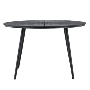 San Vito – Table à manger ronde – Noir – ⌀120 cm