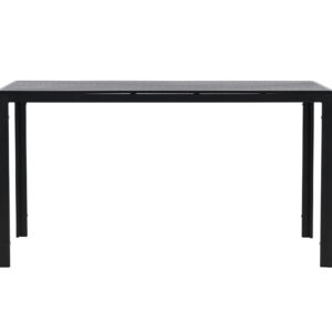 Mirko – Table à manger rectangulaire – Noir – 140 x 80 cm