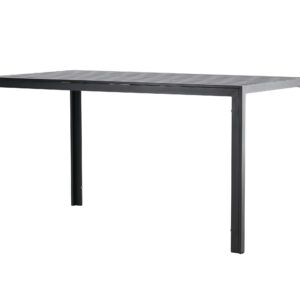 Mirko – Table à manger rectangulaire – Noir – 140 x 80 cm