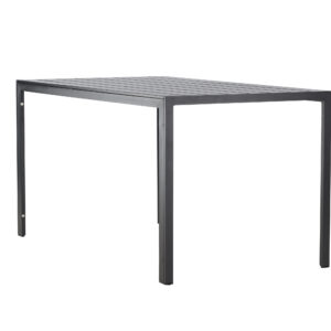 Mirko – Table à manger rectangulaire – Noir – 140 x 80 cm