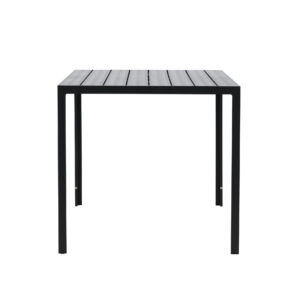 Mirko – Table à manger rectangulaire – Noir – 140 x 80 cm