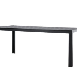 Mirko – Table à manger rectangulaire – Noir – 205 x 90 cm