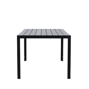 Mirko – Table à manger rectangulaire – Noir – 205 x 90 cm