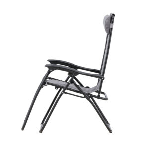 Vulcano – Bain de soleil – Gris, Noir – 80/156 x 112/85 x 64 cm