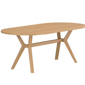 Kenya – Table à manger ovale – Naturel – 200 x 90 cm