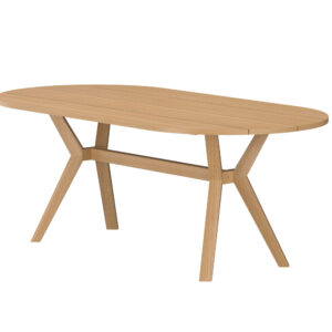 Kenya – Table à manger ovale – Naturel – 200 x 90 cm