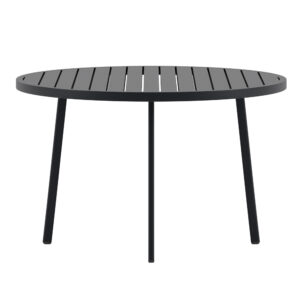 Giardini – Table à manger ronde – Noir – Ø120 cm