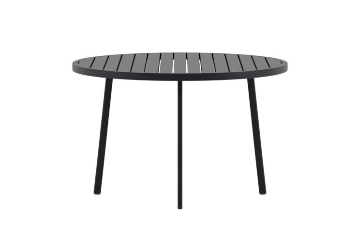 Giardini – Table à manger ronde – Noir – Ø120 cm