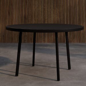 Giardini – Table à manger ronde – Noir – Ø120 cm