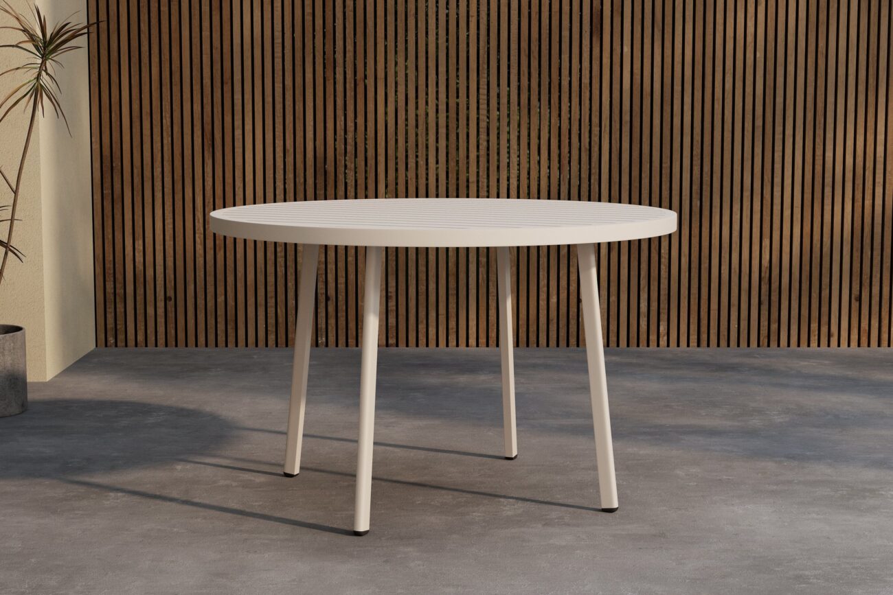 Giardini – Table à manger ronde – Beige – Ø120 cm