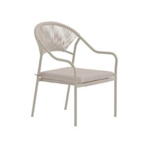 Paros – Chaise de salle à manger – Beige – 65 x 56 x 84 cm