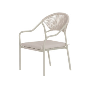 Paros – Chaise de salle à manger – Beige – 65 x 56 x 84 cm