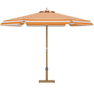 Cerox – Parasol – Blanc, Pêche, Naturel, Marron – ⌀270 cm