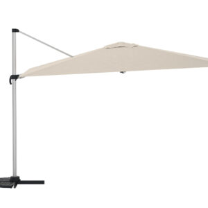 Ita – Parasol – Beige, Argenté, Noir – 294 x 256 x 294 cm