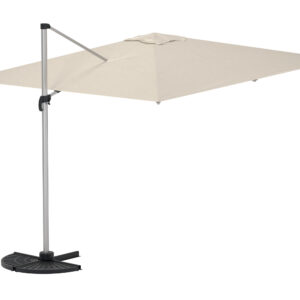 Ita – Parasol – Beige, Argenté, Noir – 294 x 256 x 294 cm